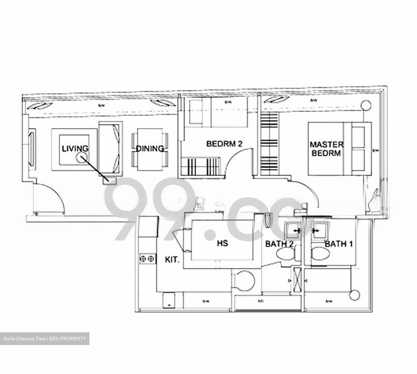 Vetro (D12), Apartment #566131351